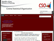Tablet Screenshot of cosit.gov.iq